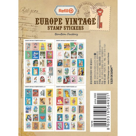 Stamp Stickers - Euro Journal Ver. 2 - 7321 DESIGN
