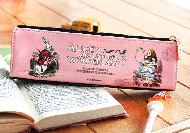 Alice in Wonderland Book Page Pencilcase